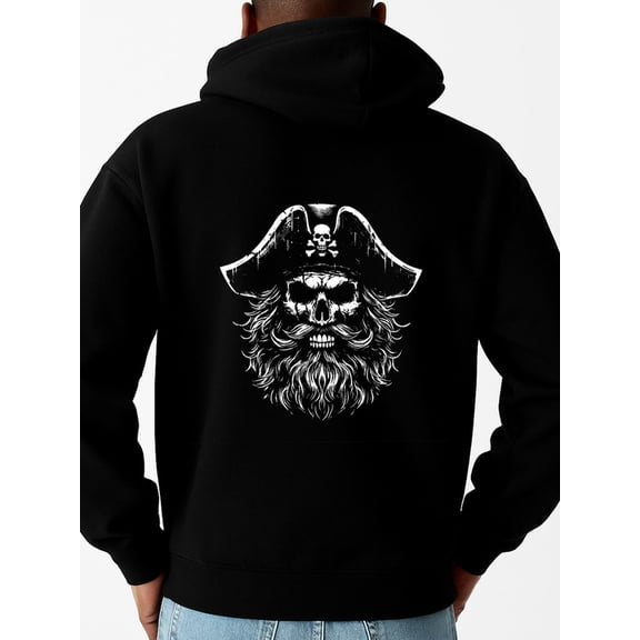 Pirate Skull Hoodie funny hoodies fire skeleton men sweater hoodie black Sporty Athletic Hoodie For Fall & Winter streetwear fire idk Vintage Unisex Shirt Graphic Tee tshirts