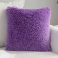 thumbnail image 5 of Funda de almohada de felpa, funda de almohada suave y cómoda de color sólido, 2 uds., 5 of 5