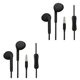 thumbnail image 4 of Sidaley Auricular con cable Color caramelo Deporte Auriculares estéreo Lindo bajo Auriculares Micrófono Auriculares Accesorios electrónicos Negro 2piezas, 4 of 6