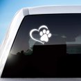 thumbnail image 2 of Pet Dog Paw Puppy Print Love Heart Stickers for Cars Trucks Windows Walls Laptops (5.9x5.2) (Reflective Silver), 2 of 6