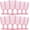 Pink, variant on Wine Glasses Set of 12 Vintage Goblet 9 oz Vintage Colored Glass Goblet Beverage Stemmed Glass Cups Romantic Embossed Glassware for Wedding Party Holidays Anniversary (Clear)