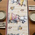 thumbnail image 5 of Table Runners 72 Inches Long Dress Scarves, Vintage Gnomes Farmhouse Kitchen Table Runner, Coffee Tablerunners, Black Red Checkered Retro Art 18x72 Inch, 5 of 9