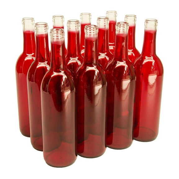 750 ml Red Bordeaux Bottles, 12 per case