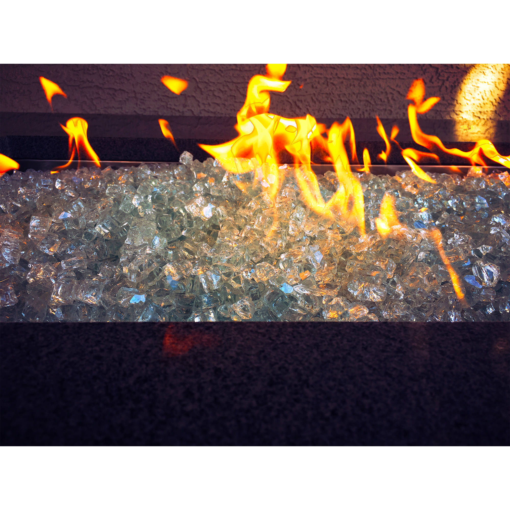 Element Aquamarine 1/2" Large Fire Pit Glass by Element Fire Glass 10lb. - image 2 of 2