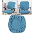 thumbnail image 4 of Funda de silla de oficina perfecl estirable lavable color sólido azul oscuro, 4 of 7