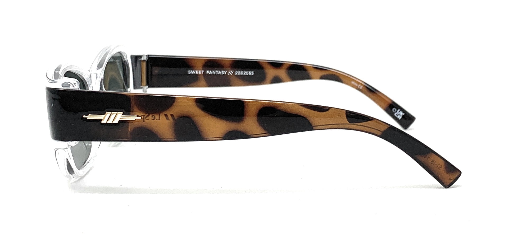 LE SPECS Unisex Sunglasses Sweet Fantasy 2202553 Crystal Clear/Tortoise 46-005048_f.jpg main image 3