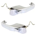 thumbnail image 2 of OEM Grade Front Left and Right Exterior Door Handle Compatible with 1993-1998 Jeep Grand Cherokee Chrome Without Key Hole 55076057AB-PFM 55076056AB-PFM 5.9 Limited Base Laredo, 2 of 5