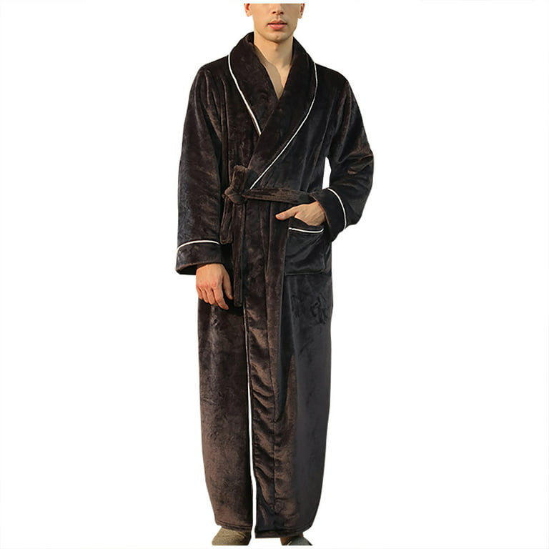  Locachy Womens Fuzzy Plush Plaid Flannel Robe Long Hooded Warm  Fleece Bathrobe Housecoat Black M : Clothing, Shoes & Jewelry