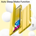 thumbnail image 6 of JETech Case for iPad (A16) 11th/10th Generation (2025/2022) with Pencil Holder, Slim Tablet Cover with Soft TPU Back, Auto Wake/Sleep (Yellow), 6 of 7