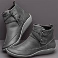 thumbnail image 4 of Zapatos de mujer Otoño Europeos y Americanos Botas cortas de suela plana Zapatos deportivos con cordones Zapatos casuales de talla grande 35-43 para mujer, 4 of 5