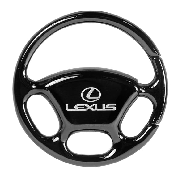 lexus black steering wheel key chain