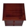 thumbnail image 2 of 100% Solid Wood 3-Drawer Night Stand 5522 by Palace Imports, Mahogany, 2 of 7