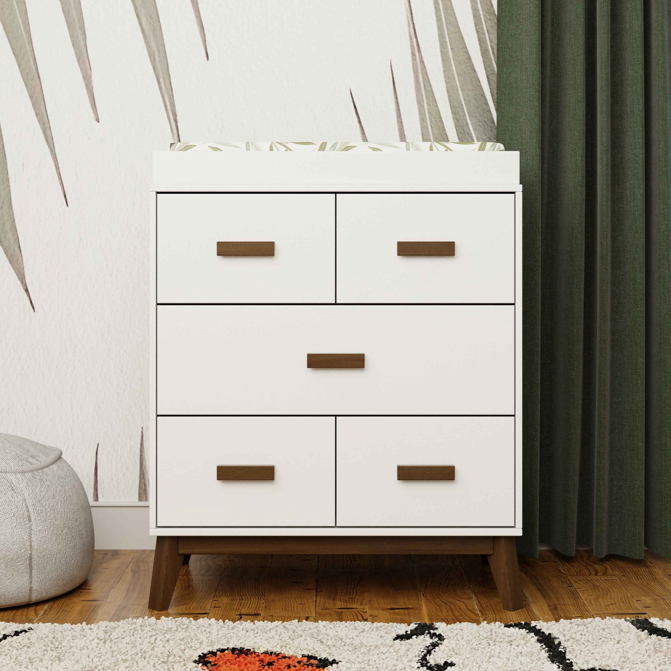 Babyletto Scoot 3-Drawer Compact Changer Dresser with Removable Changing Tray (34")