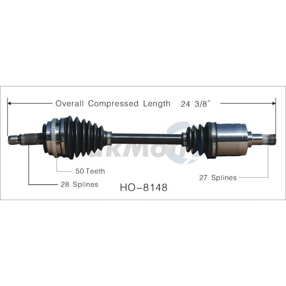 CV Axle Shaft Fits select: 1997-2001 HONDA PRELUDE SH