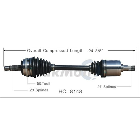 CV Axle Shaft Fits select: 1997-2001 HONDA PRELUDE SH