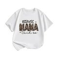 thumbnail image 4 of TOOYOU Girls Top Summer T-Shirt Children'S Casual Short Sleeved Tee Mother'S Day Letter Print Round Neck T Shirt Size 3-5 Years White, 4 of 4