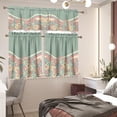 thumbnail image 4 of Sage Green Hippie Kitchen Curtains and Valances Set,3 Piece Small Window Valance Sets Treatment Drapes for Kitchen, Bedroom, Living & Dining Room by Achim Home Decoration, 4 of 6