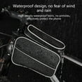 thumbnail image 6 of SIEYIO Bike Front Frame Bag Large Capacity Mountain Bicycles Front Top Tube Pannier Pouch Bike Phone Mount Holder Handlebar Bag, 6 of 14