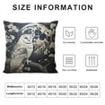 thumbnail image 5 of Orinice Owl Full Moon Flowers Graphic Decorative Cushion Throw Pillow Cover for Home Couch Living Room Sofa High-Quality Aesthetic Decor 1PC 18x18in, 5 of 5