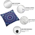 thumbnail image 4 of Awypu Set of 2 Throw Pillow Covers Boho Mandala Moroccan Bohemian Oriental Vintage Round Colorful Painting Decor Pillow Cases Home Decorative Square Pillowcases, 4 of 6