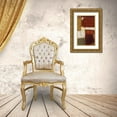 thumbnail image 3 of Johnson, Marc 21x32 Gold Ornate Wood Framed with Double Matting Museum Art Print Titled - Linear Conversations II, 3 of 4