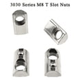 thumbnail image 1 of 50Pcs M8 T Slot Nuts Roll-in Spring Ball Loaded Elastic Nuts for 3030 Series Aluminum Extrusion Profile Rail, 1 of 5