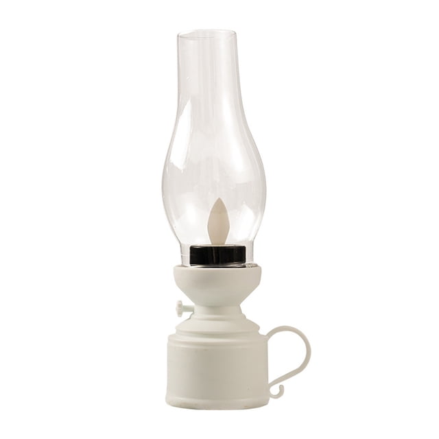 Lámpara de queroseno LED sin llama, lámpara de queroseno de plástico, linterna de aceite retro decorativa