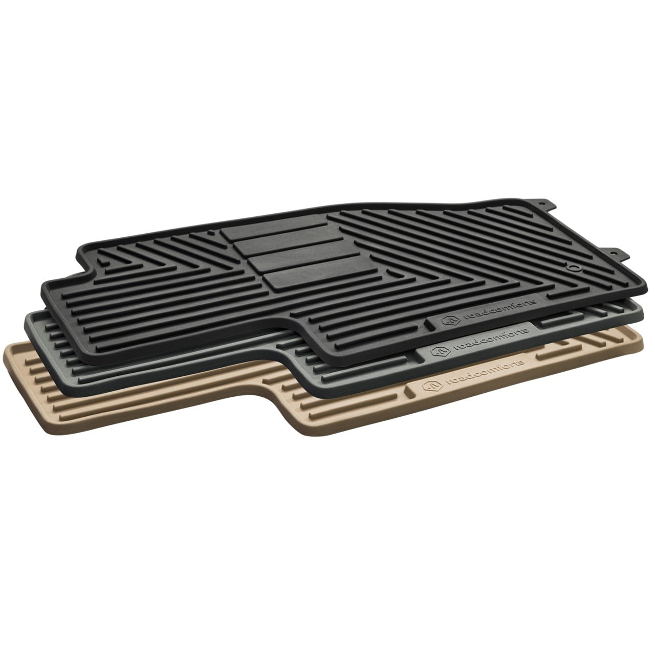 Road Comforts 4 Piece Set Large Custom Fit Floor Mat Fits select: 2017-2021 FORD F250, 2017-2021 FORD F350