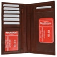 thumbnail image 2 of RFID Blocking Slim Leather Checkbook Organizer ID Credit Card Holder Wallet RFID 853 (C), 2 of 9