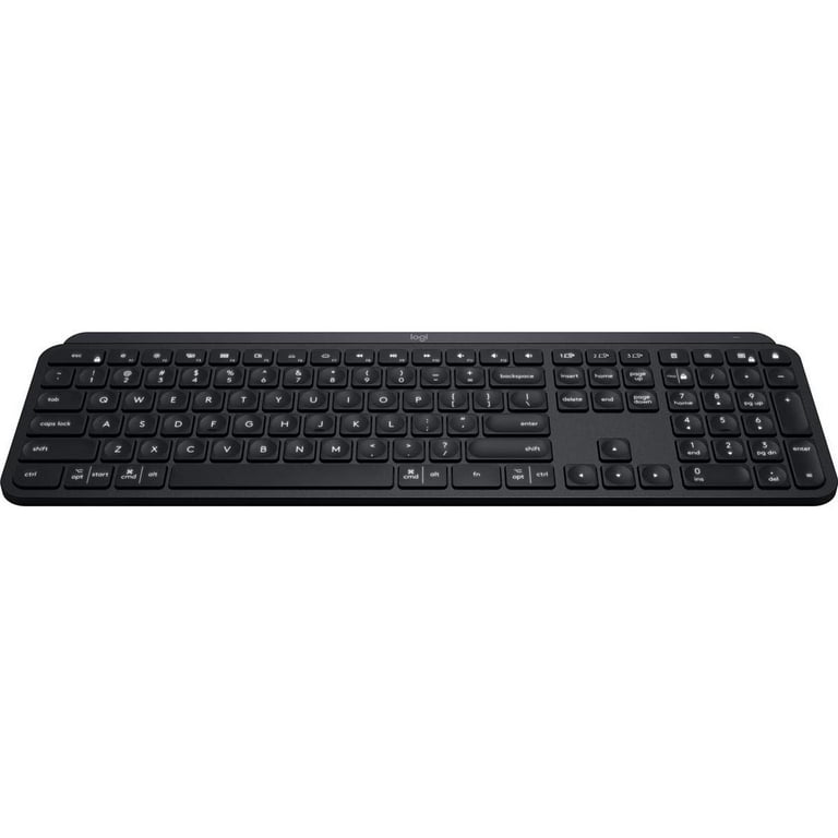 Logitech MX Keys Advanced Wireless Illuminated Keyboard, Ergonomic