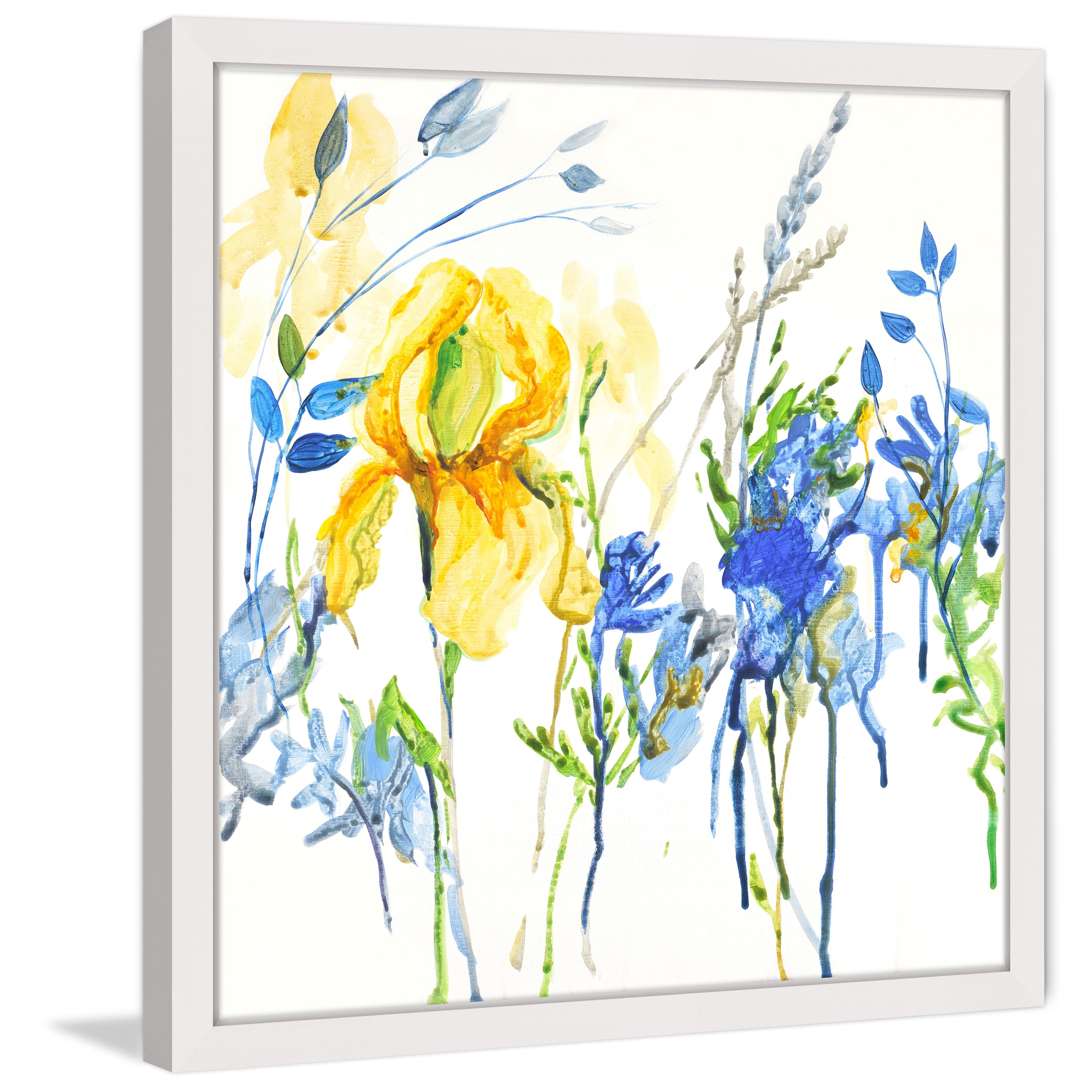 Marmont Hill "True Blue" by Julie Joy Framed Painting Print