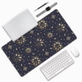 thumbnail image 2 of DouZhe Large Mouse Pad, Smile Face Sun Star Moon Non-Slip Waterproof Rubber Keyboard Office Desk Pads Mousepad, 29.5 x 15.8 inches 3mm Thick, 2 of 7