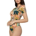 thumbnail image 2 of Daiia Colorful Dogs Women'S Crew Neck Short Sleeve Slim Fit T Shirts Tops Basic Bodysuit Leotard Clothing-Large, 2 of 9