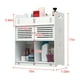 thumbnail image 3 of Mueble de Baño Blanco de Pared con Puertas y Estantes - Organizador de Almacenamiento para Inodoro, Compuesto de Madera y Pvc, 43 X 38 X 18 Cm, 3 of 7