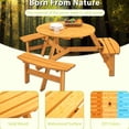 thumbnail image 3 of Smooth Edges Design / Kids Friendly / Safe Outdoor Picnic Table, 3 of 4