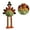 Green, variant on Tizuqe Harvest Festival Poseable Turkey Figure Gathering Party Window Display