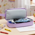 thumbnail image 5 of allydrew 4 Compartment Large Capacity Pencil Case, Pencil Pouch for Stationery Tools, Lavender, 5 of 6