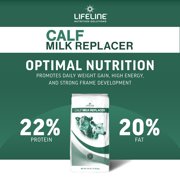 ANNUSO LIFELINE Calf Milk Replacer 22:20, 25lb Bag - All-Milk Formula with LifePulse - Immune, Gut & Respiratory Support - No Artificial Flavors, Easy Mix for Newborn Calves