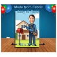 thumbnail image 2 of Mailman Theme Face Cutout, 24x36" Photo Stand-in, Party Selfie Photo Prop, 2 of 3