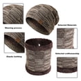 thumbnail image 3 of Apuakthei - Conjunto de gorro y bufanda de invierno para hombre y mujer, gorro de punto cálido, gorro de invierno con forro grueso, calentador de cuello para hombre y mujer, 3 of 5