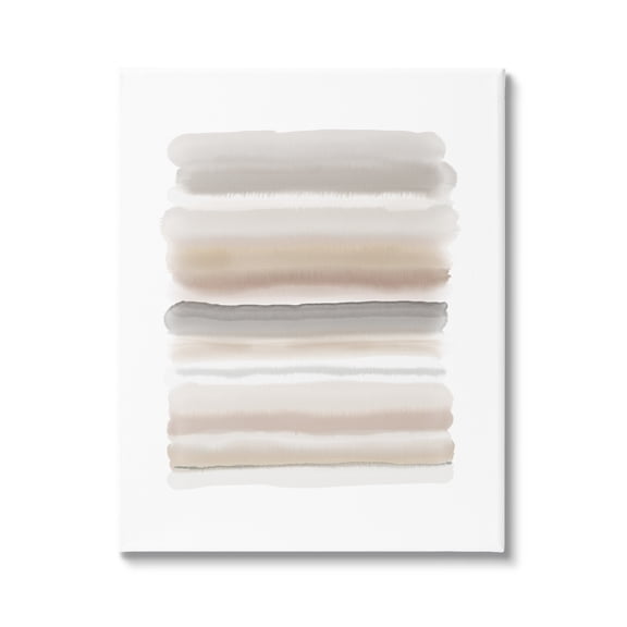 Stupell Industries Simple Abstract Boho Tan and Brown Opaque Watercolor, 30 x 40, Design by Urban Epiphany