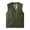 Army Green, variant on FAHUOMU Plus Size Men's Casual Outdoor Travel Vest Denim Cotton Utility Vest Button Up V-Neck Outdoor Work Outerwear With Pockets Waistcoat