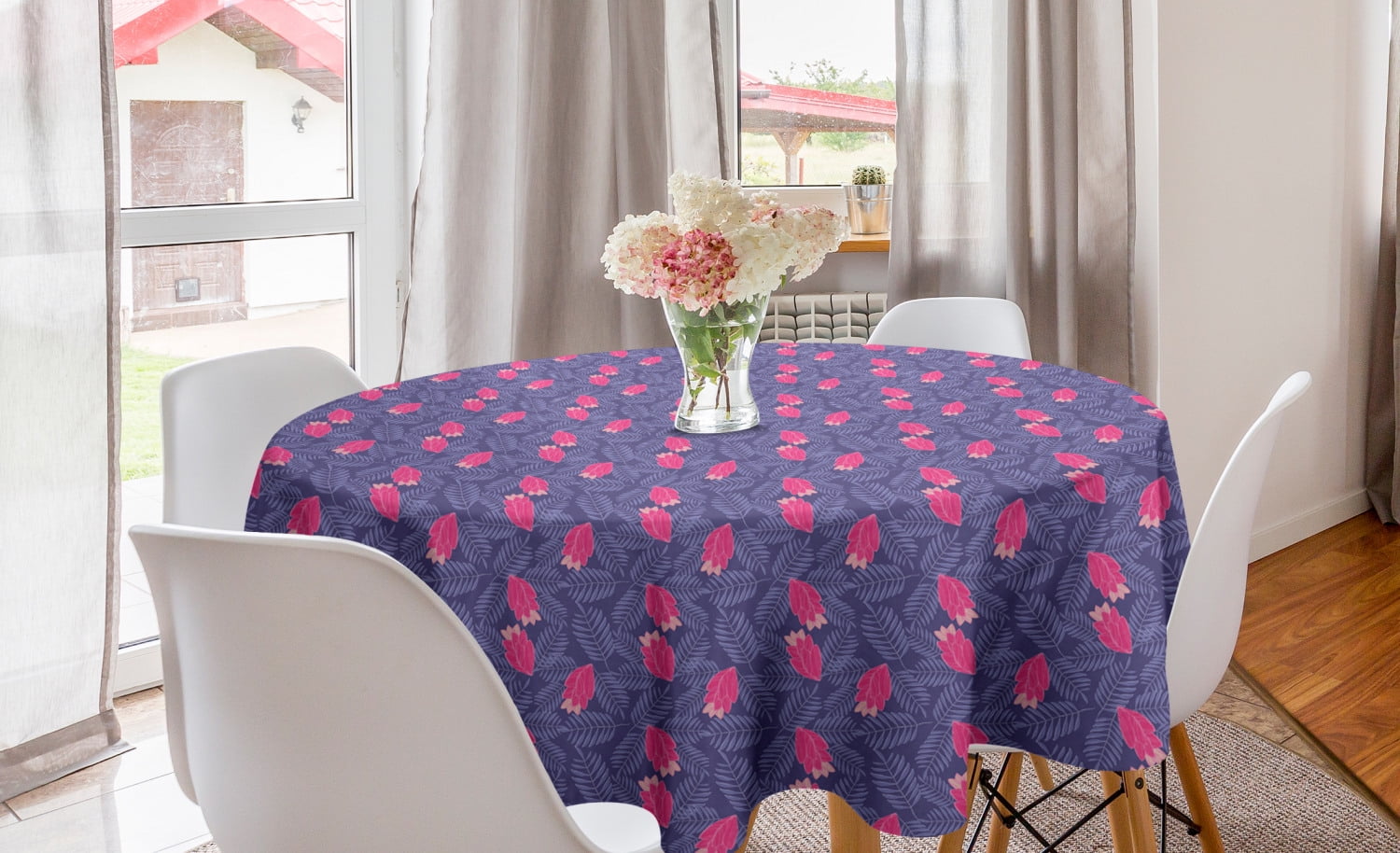 Indigo Multicolor Dining Room Kitchen Rectangular Runner Romantic English Flower Bouquet Pattern Ambesonne Vintage Rose Table Runner 16 X 120 