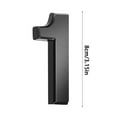 thumbnail image 2 of Kezqiaxn Mini Mailbox Numbers 3.14Inch Gold Modern House Numbers Mailbox Numbers for Outside, Self Stick Door Number Address Numbers for House Office Hotel Room Apartment(0-9, Black), 2 of 6