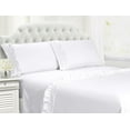 thumbnail image 2 of Swift Home Home Essential Luxurious Silky Ruffle Hem Microfiber Bedding Sheet Set Blue Bell Twin, 2 of 10
