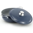 thumbnail image 2 of Oster Cartagena 9.3 Quart Nonstick Aluminum Caldero with Lid in Dark Blue, 2 of 6