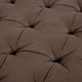 thumbnail image 2 of Zentique CF064 E272 A008 Maison Tufted Ottoman, Aubergine Linen - 58 x 16 x 42 in., 2 of 2
