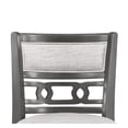 thumbnail image 2 of Pemberly Row Modern 24" Wood & Fabric Swivel Counter Stool in Gray, 2 of 7
