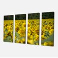 thumbnail image 2 of Bright Yellow Sunflowers Field - Floral Canvas Art Print, 2 of 3