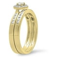 thumbnail image 2 of Dazzlingrock Collection 0.50 Carat (ctw) 14K Round Diamond Halo Style Bridal Engagement Ring Set 1/2 CT, Yellow Gold, Size 4.5, 2 of 4